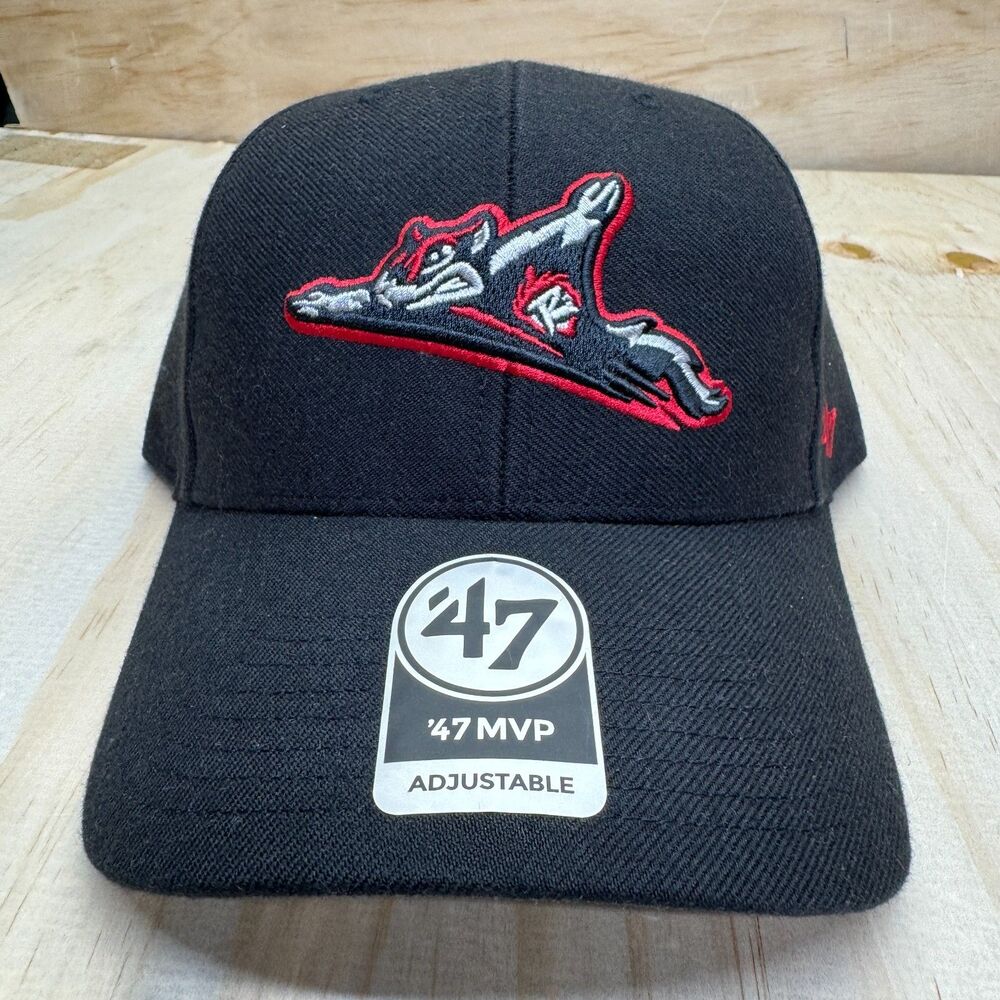 NEW Richmond Flying Squirrels '47 Brand MVP Adjustable Hat Cap Black OSFM